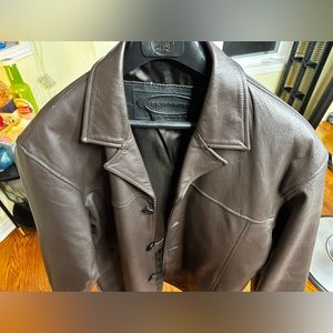 LEATHER COAT, Lg